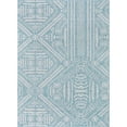 thumbnail image 6 of Well Woven Indoor/Outdoor Area Rug 5'3" x 7'3" Khalo Teal Blue Modern Tribal, 6 of 8