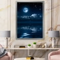 thumbnail image 3 of Designart 'Full Moon Night in Cloudy Sky I' Nautical & Coastal Framed Art Print, 3 of 4