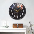 thumbnail image 2 of Yayeee Wall Clock Battery Operated 11.9" Silent Non-Ticking for Living Room, Black Watercolor Space, 2 of 8