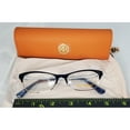 thumbnail image 3 of Tory Burch TY1065 Women's Eyeglasses Silver/Shiny Navy 50 New with box/tags, 3 of 6