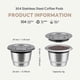 thumbnail image 2 of Reusable Nespresso Capsules Stainless Steel Refillable Coffee Pods Compatible for Nespresso Machine, 2 of 4