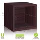 Way Basics Eco Stackable Storage Cube and Cubby Organizer, Espresso ...