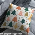 thumbnail image 2 of Homewish Cute Cartoon Tree Fabric by the Yard 1 Yard,Merry Christmas Home Decor Fabric by the Yard,White Green Orange Sewing Fabric For Girls,Breathable Home Decor, 2 of 6