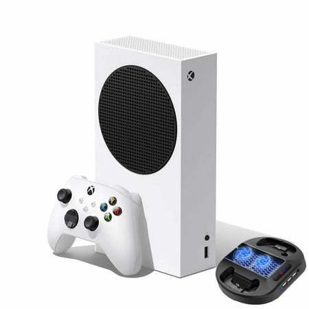 2021 Newest Xbox Series S 512 GB All-Digital Console (Disc-Free Gaming) With Vertical Charging Stand And Cooling Fan