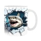 thumbnail image 1 of Taza de café de cerámica con asa - Taza de viaje de 350 ml para té y chocolate caliente - Apto para lavavajillas y microondas - Regalo único para las fiestas, 1 of 1