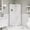 Chrome / Clear, variant on Miseno MSD-OB3178KIT-CHRAC Breeze 33 In. L X 33 In. W X 77 In. H Round Corner Shower Kit -