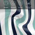 thumbnail image 5 of Turquoise Navy Blue Striped Cloth Napkins, Farmhouse Stripe Art Washable and Reusable Dinner Napkins Set of 6, Table Napkin for Kitchen Party Birthday Wedding Hotel Housewarming 20"x20", 5 of 8