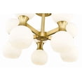 thumbnail image 2 of 494-10SF-MGLD-Z-Lite-Artemis - 10 Light Semi-Flush Mount In Mid-Century Modern Style-13.75 Inches Tall and 21 Inches Wide-Modern Gold Finish, 2 of 7