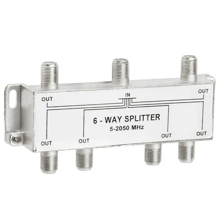 F-type Splitter - Cmple - 6-Way Splitter 5-2050MHz F-Type