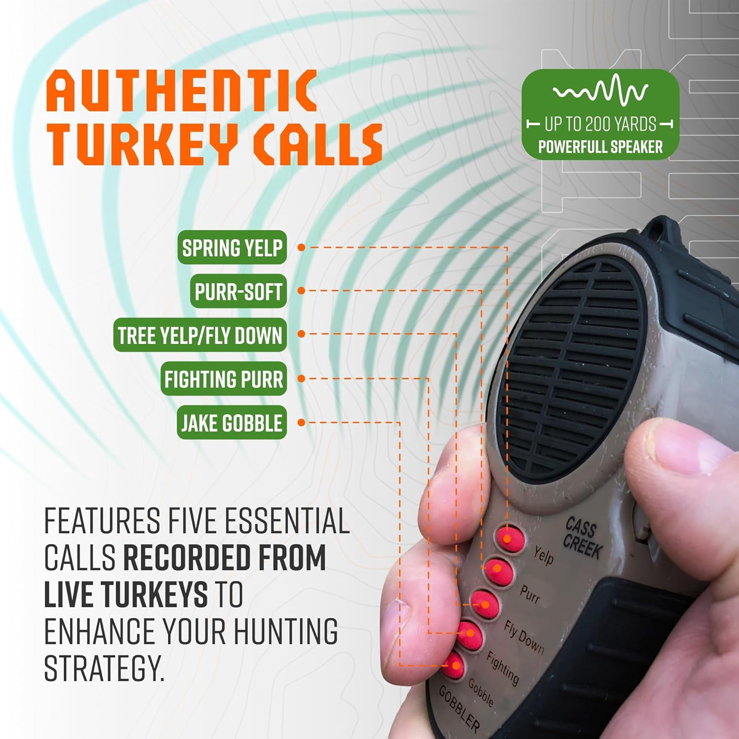 Cass Creek Ergo Spring Gobbler Handheld Electronic Turkey Call