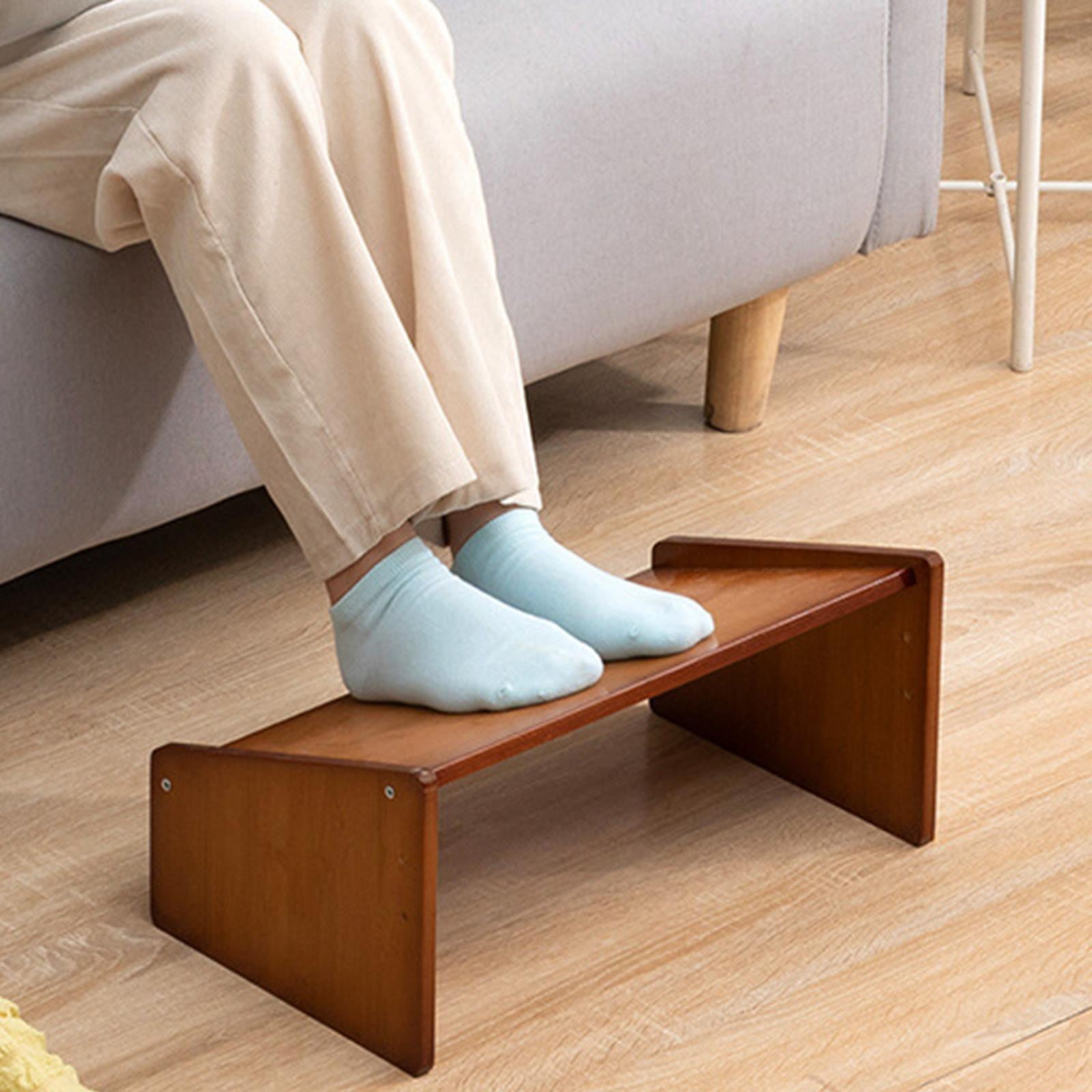 Wood under Desk Footrest Ergonomic Improves Posture Foot Stool Foot Rest Footrest Stool for Home 