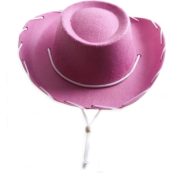 Childrens Pink Felt Cowboy Hat