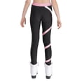 thumbnail image 2 of Runhomal Figure Skating Pants Girl's Ice Skating Training Tights Leggings Yoga Gymnastics Workout Pink 12, 2 of 6
