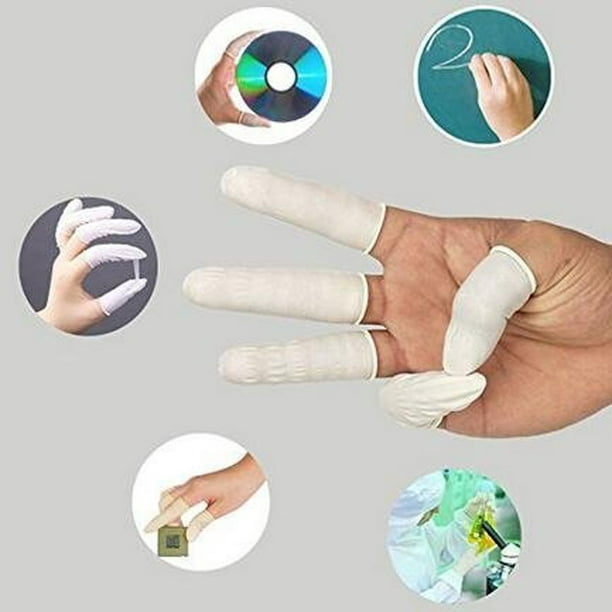 kaskade uophørlige arrangere Disposable Latex Finger Cots 200pcs (Average Size), Anti-Static Rubber  Fingertips Protective Finger Gloves for Topical Medical Application, Nail  Art, Electronic Repair, Painting, Jewelry Cleaning - Walmart.com