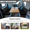 thumbnail image 3 of Aplkyhs Black Print RV Dinette Cushion Covers Stretchable Couch Cushion Covers Solid Color Print Washable Slip Covers for Loveseat Sofa Slip Covers for 2 Seat Cushion Couch Designed Gifts, 3 of 7