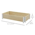 thumbnail image 3 of Outsunny Foldable Wooden Raised Garden Bed with Open Bottom, 3 of 10