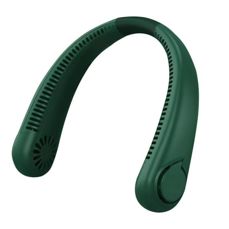 

Mouliraty Clearance Neck Fan Portable Hanging Fan Hands Free Bladeless Fan Operated Wearable Personal Fan Leafless Rechargeable Headphone Design USB Powered Desk Fan 3 Speeds Green