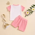 thumbnail image 3 of Fsqjgq Baby Boy Clothes 12M Clothing Baby Boy Summer Clothes Funny Letter T Shirt Elastic Waist Pockets Shorts Set 2 Piece Outfit Toddler Crewneck Tees Shorts Outfits Toddler Boy Clothes 4T, 3 of 4