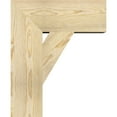 thumbnail image 3 of Ekena Millwork 6"W x 18"D x 22"H Traditional Block Rough Sawn Bracket, Douglas Fir, 3 of 25