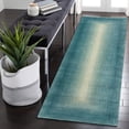 thumbnail image 3 of Liora Manne Indoor Area Rug Tivoli Dream Border Aqua 100% Wool Hand Tufted 5x8, 3 of 9