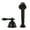 Matte Black, variant on Kingston Brass KSK3355ALTR Deck Mount Hand Shower with Diverter for Roman Tub Faucet, Oil Rubbed Bronze