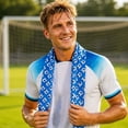 thumbnail image 5 of PiGOGI Soccer Print Towel Cooling Towel Breathable Sports Towel for Soccer Gym Running Yoga Outdoor Activities, 5 of 5