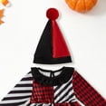 thumbnail image 4 of OJSFQUFP Halloween Outfit Infant Baby Girl Halloween Clown Cos Long Sleeve Romper Dress with Hat Toddler Trick Or Treat Outfit 0-18M, 4 of 6