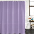 thumbnail image 1 of Pure Lavender Purple Bathroom Shower Curtains with 12 Hooks Waterproof Shower Curtain for Stalls and Bathtubs Modern Solid Color Minimalist Art Decorative Bathroom Privacy Curtain 72x78 Inches, 1 of 3