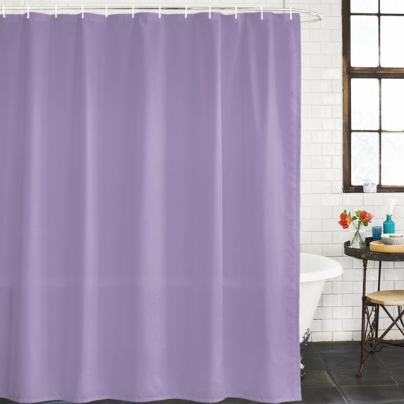 Pure Lavender Purple Bathroom Shower Curtains with 12 Hooks Waterproof Shower Curtain for Stalls and Bathtubs Modern Solid Color Minimalist Art Decorative Bathroom Privacy Curtain 72x78 Inches