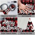 thumbnail image 3 of 1pc Merry Christmas Absorbent Non-Slip Bathroom Thickened Flannel Rug Decor,Soft,Quick Drying,Suitable For Indoor/outdoor Use,Bathrooms,Bedrooms,Kitchens,Terrace,Laundry Rooms,16"x24", 3 of 9