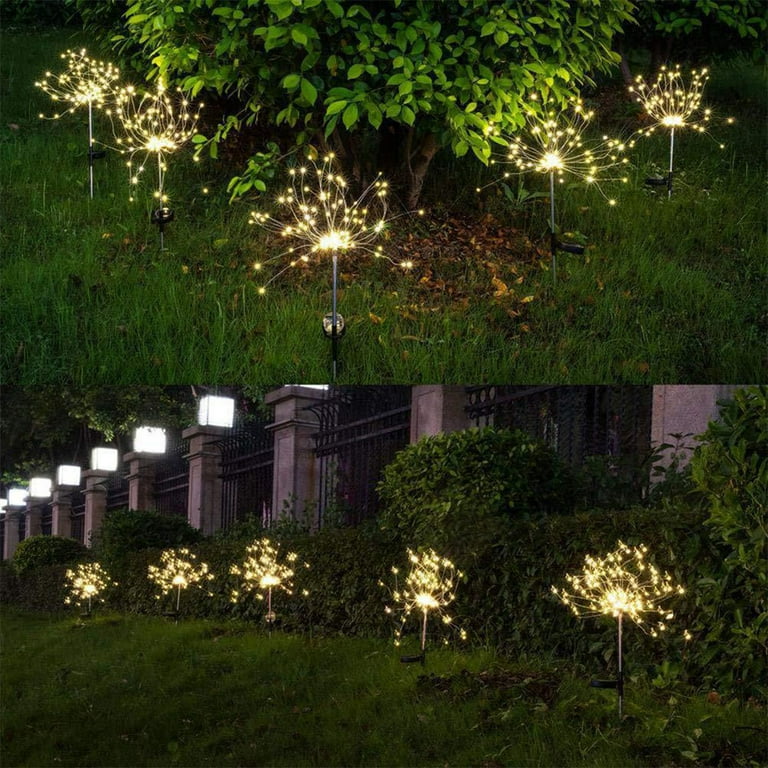 Solar Powered Outdoor Firework Lights, 90 LED Star Solar Powered Outdoor Firework Lights, 90 LED Star