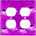 thumbnail image 3 of Metal Light Switch Plate Outlet Cover (Pink Floral Coffee Cup COF003), 3 of 13