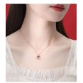 thumbnail image 3 of Dreamy Star and Moon Necklace for Women - S925 Sterling Silver Luxury Pendant, Unique Clavicle Chain, Perfect Valentine's Day Gift for Her, 3 of 7