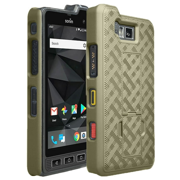 Case for Sonim XP8, Nakedcellphone Slim Ribbed Rubberized Hard Shell