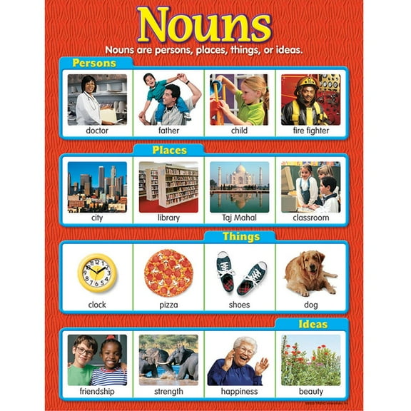 T-38130 - Nouns Learning Chart by Trend Enterprises Inc.