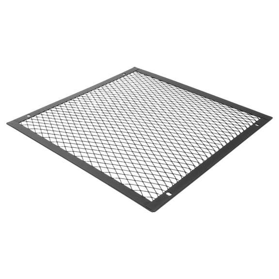 Yardwe Black Metal Fireplace Cover for Indoor Heat Shield Protection