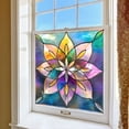 thumbnail image 4 of Elegant Glass Window Film for Privacy and | Green Fan Shaped Static Cling Sticker for Windows Doors Bathrooms Kitchens, 4 of 5