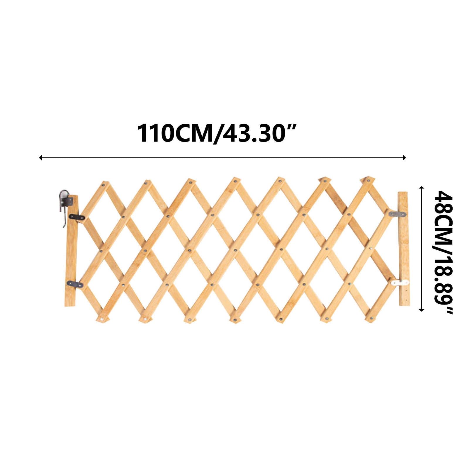 CELNNCOE Folding Fence Pet Isolation Gate Expanding Fence Outdoor Indoor, 48x110cm/18.89x43.3inch