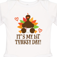 thumbnail image 4 of Inktastic 1st Turkey Day Thanksgiving Boys or Girls Long Sleeve Baby Bodysuit, 4 of 5