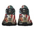 thumbnail image 5 of Truck Trucker American flag Keep On Trucking Shoes Sneakers Black Size 9, 5 of 7