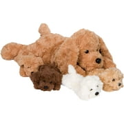 Pixiecrush Girl's Ages 3 to 8 Mommy Dog and 4 Baby Puppies Stuffed Animals