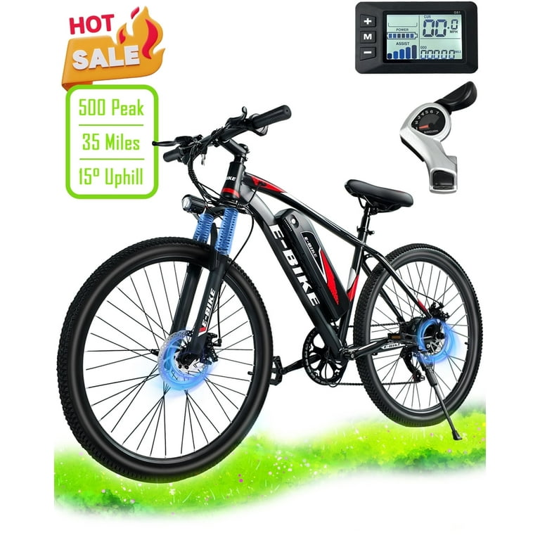 Electric Bike for Adults 750W Peak Motor, 25 Mph Ebike, 26" Tire Electric  Bicycles with Max 15 Uphill, 36V 12Ah Battery, 45 Miles PAS Range, E Bikes  for Adults and Teens,E-Mountain Bike,