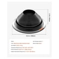 thumbnail image 6 of Roof Pipe Flashing Boots 2-Pack - 6-11 Inch Pipe - High Temp EPDM - Metal Roof Leak Seal - Black Flexible Vent Boot for Chimneys & Vents, 6 of 7