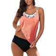 thumbnail image 3 of Camiseta sin mangas push-up de dos piezas con espalda en T para mujer, 3 of 7