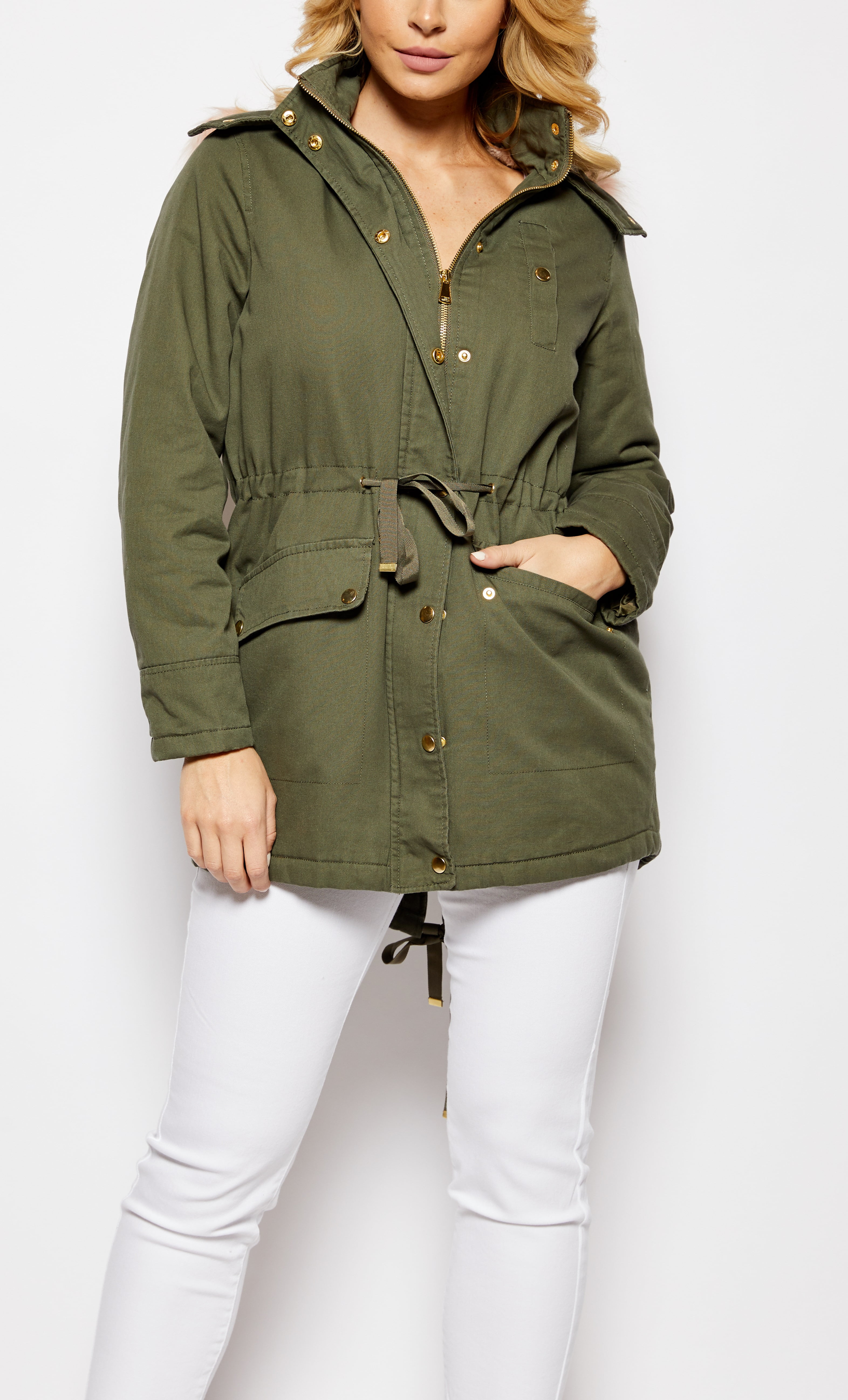 anorak jacket with fur hood