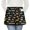 Excavator and Helicopter, variant on Excavator and Helicopter Black Pattern Server Half Apron with Pockets,22.8 X 11.8 Inch Half Waist Design with Black Trim,Restaurant Waitstaff Uniform