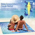 thumbnail image 2 of Paquete de 2 toallas de playa Giyim, 180 x 99 cm, 250 g/m², microfibra, 2 of 7