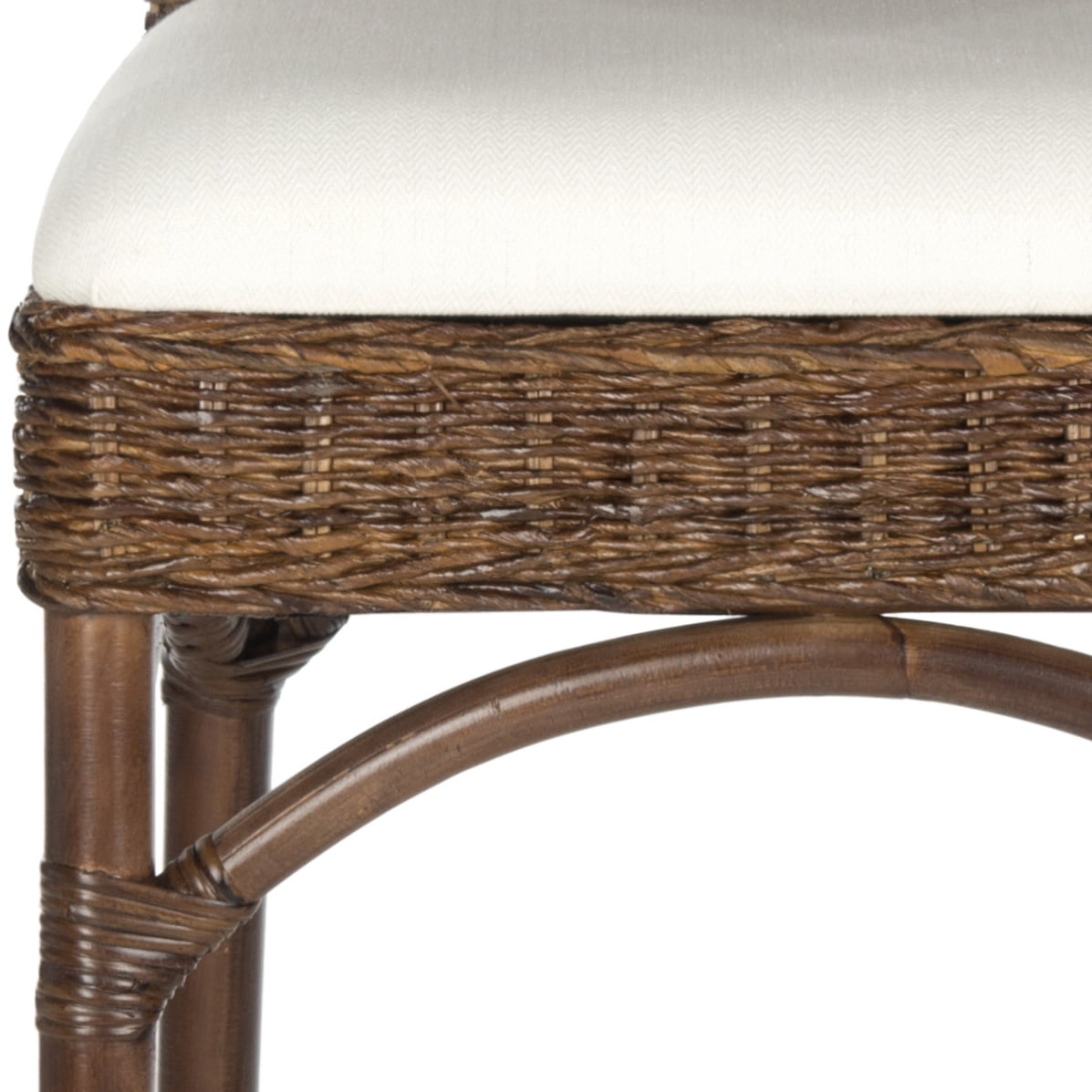 SAFAVIEH Fremont Square Mid Back Bar Stool, Brown