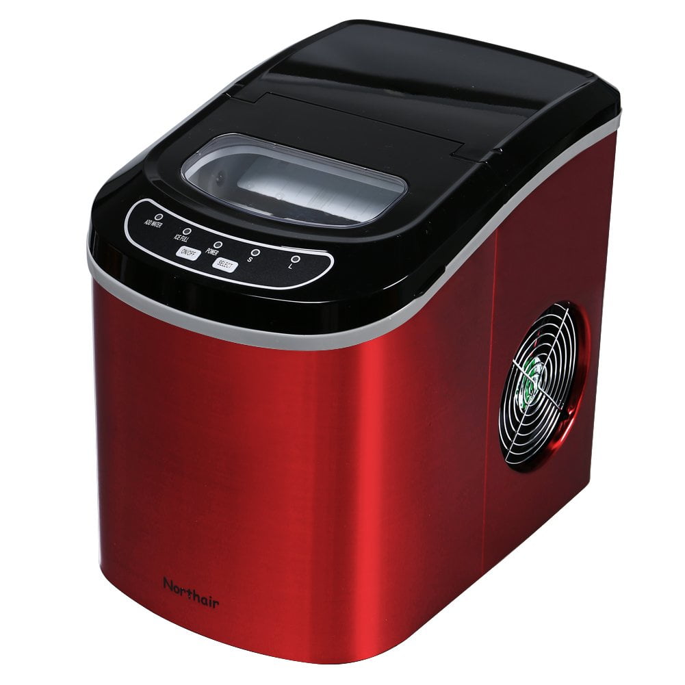 Ice Cube Maker, Stainless Steel Portable Ice Maker for Countertop, Ice