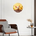 thumbnail image 3 of Non-Ticking Silent Wall Clocks Battery Operated Personalized Decor Clock for Living Room,Bedroom-Cute Pig In Sunflower Field And Sitting On Wooden Fence(10inch), 3 of 4
